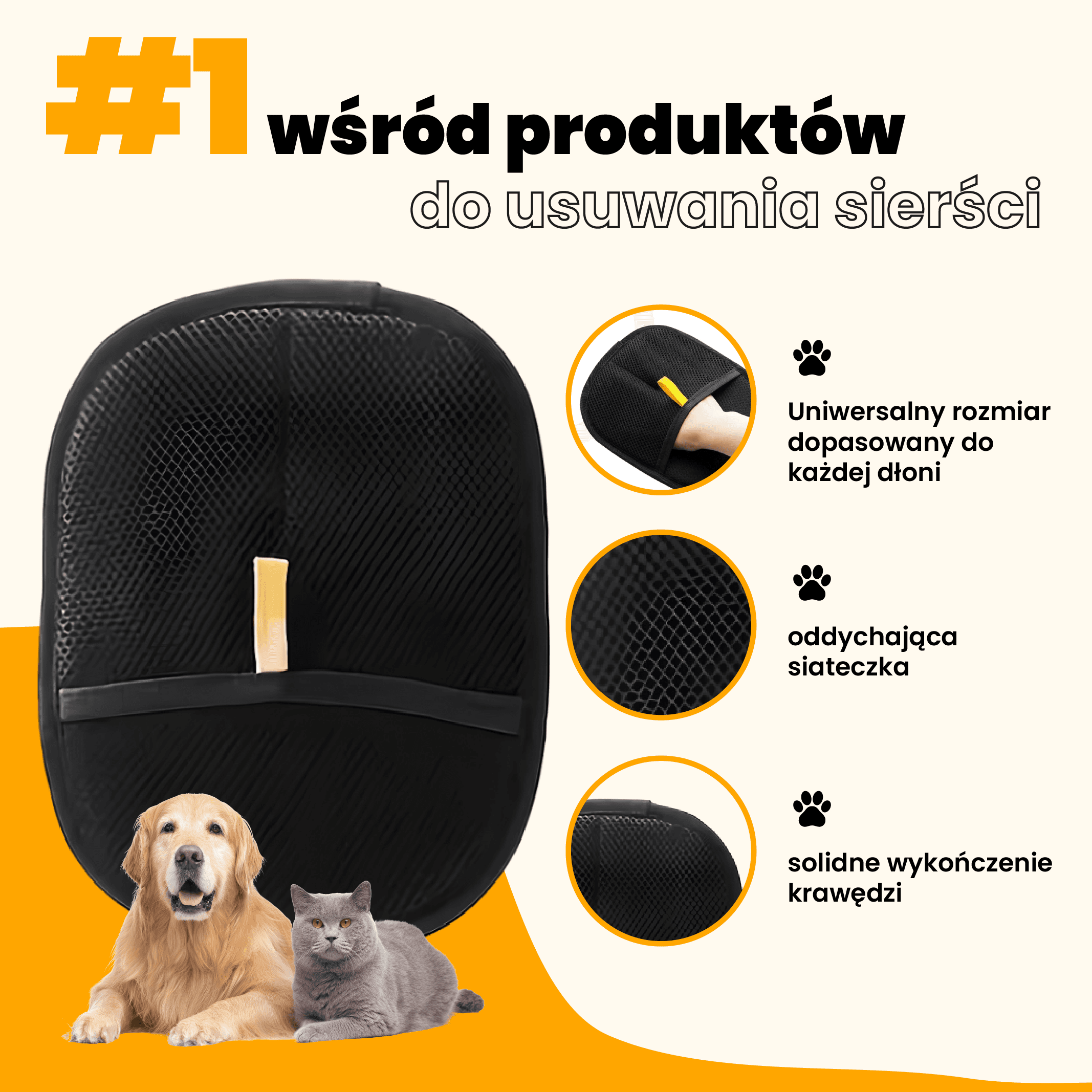 Magiczna rękawica VORDI - koniec z uciążliwą sierścią zwierząt